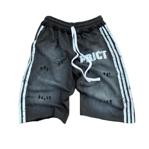 ‘PRJCT’ Fleece Shorts Black