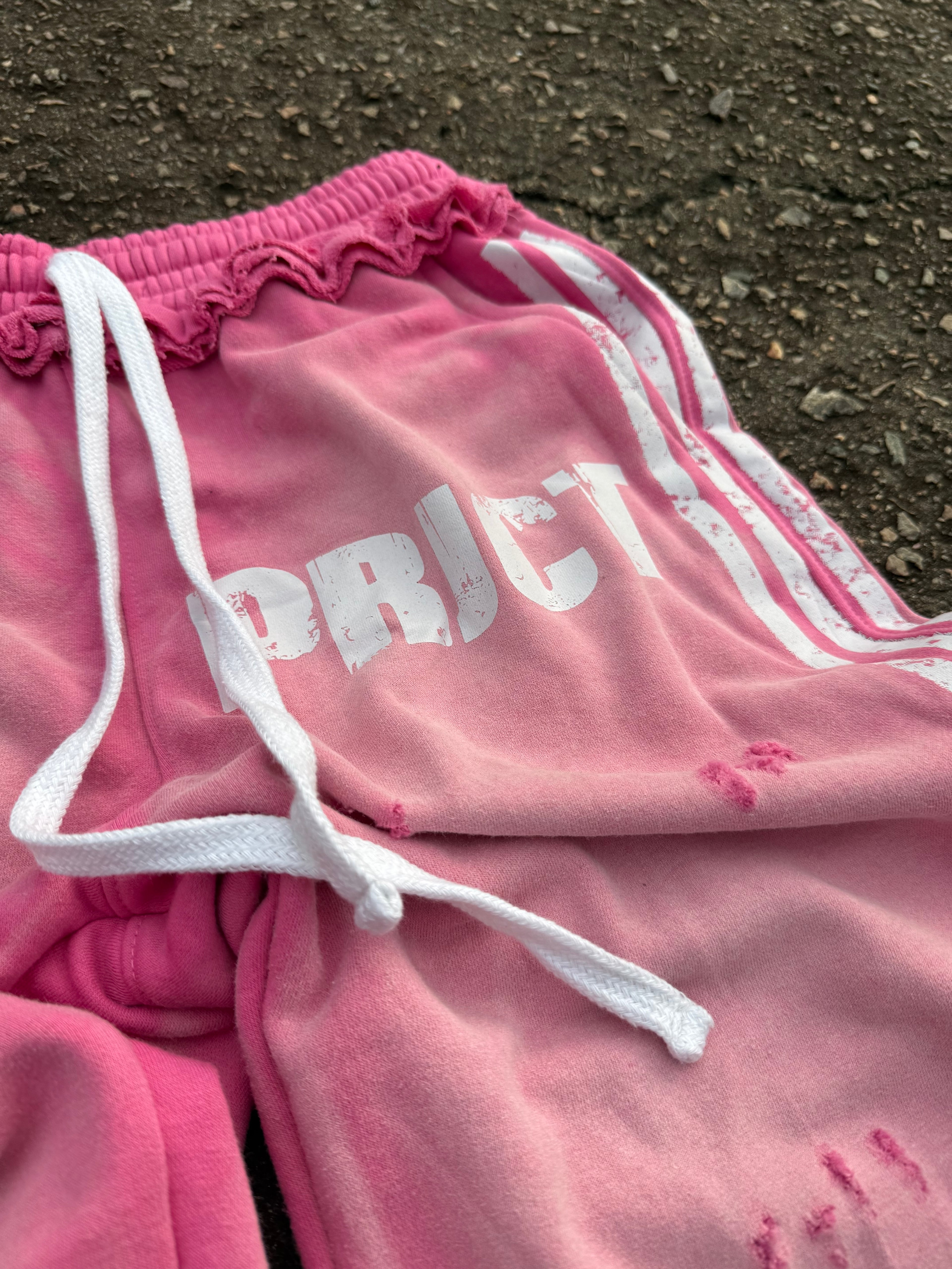 ‘PRJCT’ Fleece Shorts Pink