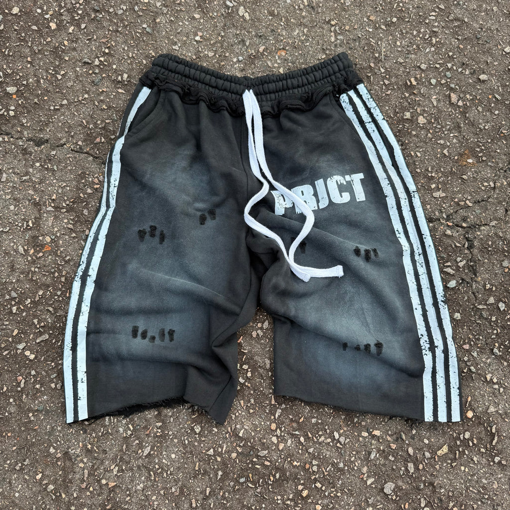 ‘PRJCT’ Fleece Shorts Black