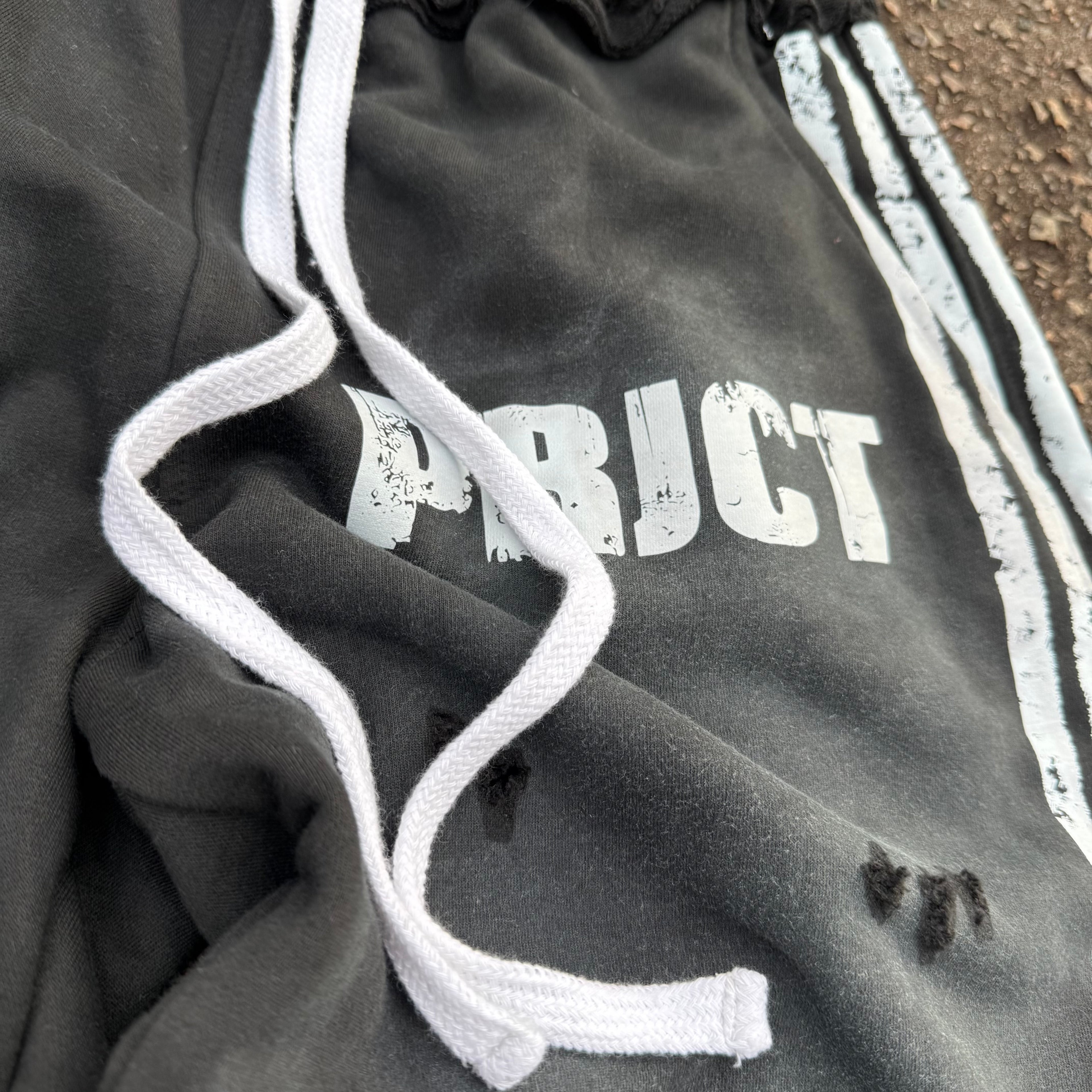 ‘PRJCT’ Fleece Shorts Black